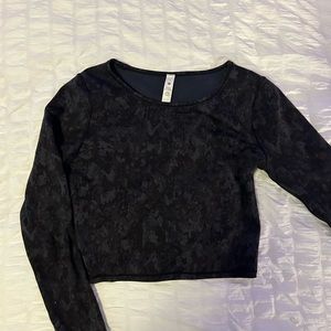 Lululemon Wunder Train Cropped Long Sleeve